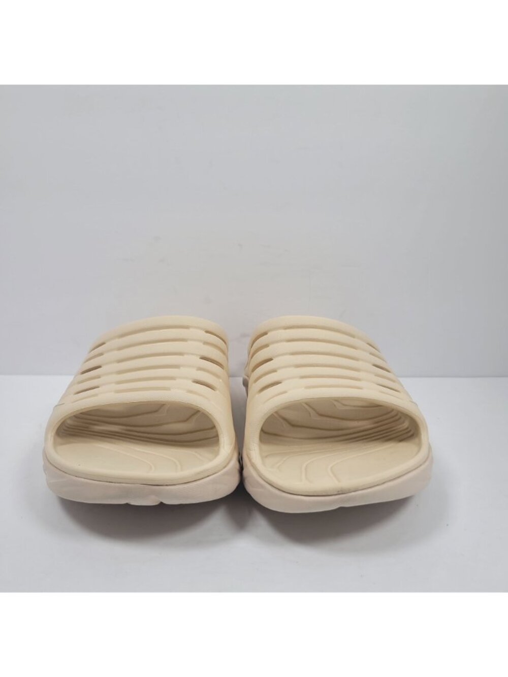 Hoka Ora One One Women's Vanilla Beige Recovery Slide Sandals US Size 8 - Picture 3 of 8